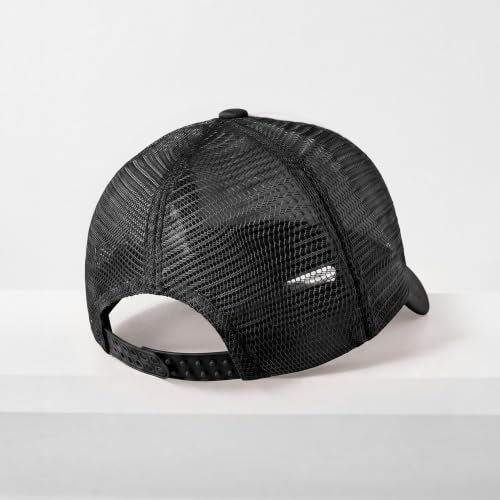 CHOK.LIDS Blank Foam Trucker Hat, Retro Mesh Rope Snapback Cap, Men Women - color: Curved Brim (White/Black)