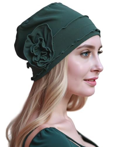 osvyo Chemo Headwear Turban Cap for Women - Cancer Beanie Hair Loss Sealed Packaging - color: Cotton-light-olive