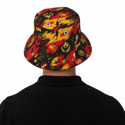 Bucket Hat for Men Women Packable Sun Hats Fisherman Outdoor Summer Travel Hiking Beach Caps - color: German Football