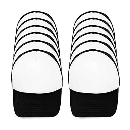 DALIX Youth Trucker Hat Mesh Cap 12 Pack Dozen Bulk - color: Black and White