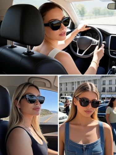 Wzerry Polarized Fit Over Glasses Sunglasses for Women Cat Eye UV400 - color: A10 L Size Transparent Pink/Pink