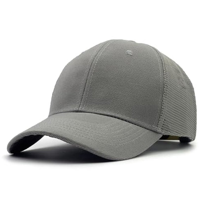 Utmost Structured Baseball Cap with Adjustable Closure - Performance Hat for Outdoor Activities - color: 1pc Light Grey/Mesh