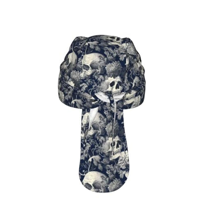 Adjustable Cycling Cap, Quick Dry Sports Bandana Skull Cap Helmet Liner - color: Flower Skull