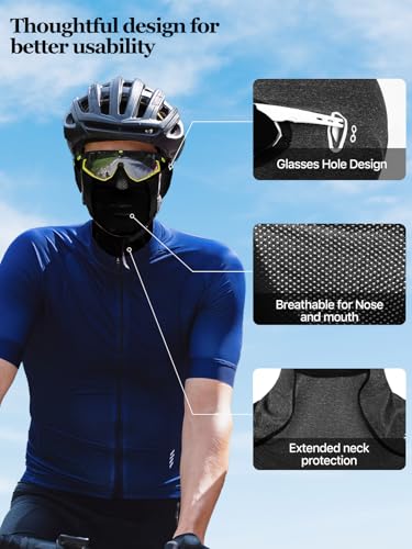 Balaclava Ski Mask Waterproof Anti-Fogging Windproof Winter Gear Thermal Face Mask for Men Women - color: Gray 1