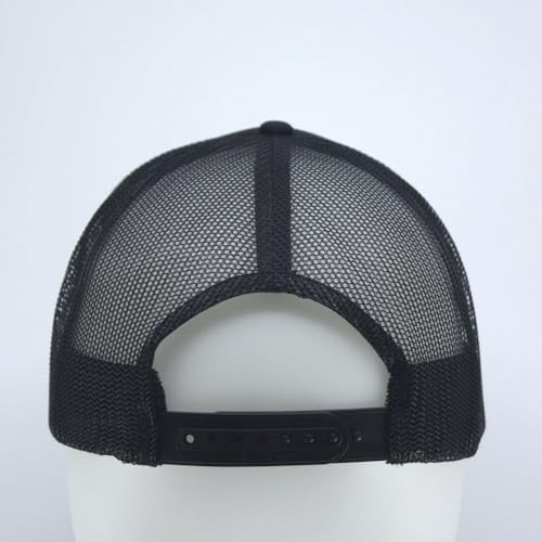 High Crown Foam Mesh Camouflage Tri-Color Oak Leaves Trucker Hat Baseball Cap - color: Black