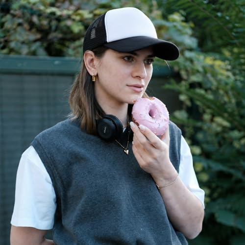 Sublimation Blank Trucker Hats, Foam Mesh Caps Embroidery Sublimation - color: Black