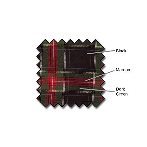 Plaid Flat Golf Cap: 'Par 5' - color: Black Stewart