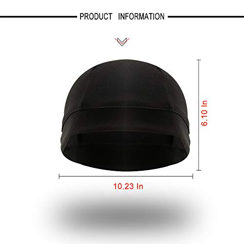 3 Pack Cooling Skull Cap Helmet Liner Sweat Wicking Breathable Hat for Men - color: Black,grey,sandy