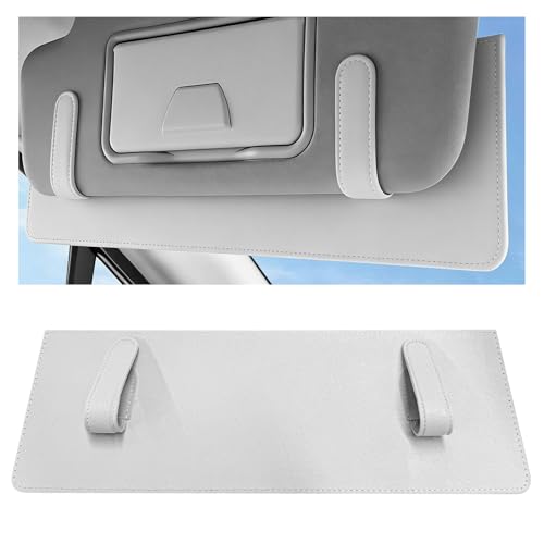 Sun Visor Extender for Car, Clip-On Sun Blocker Auto Visor Extender Attachment for Safe Driving, Anti-Glare Sunshade Extension UV Rays Protection for Most Cars SUVs Vans (Light Gray) - color: Light Gray