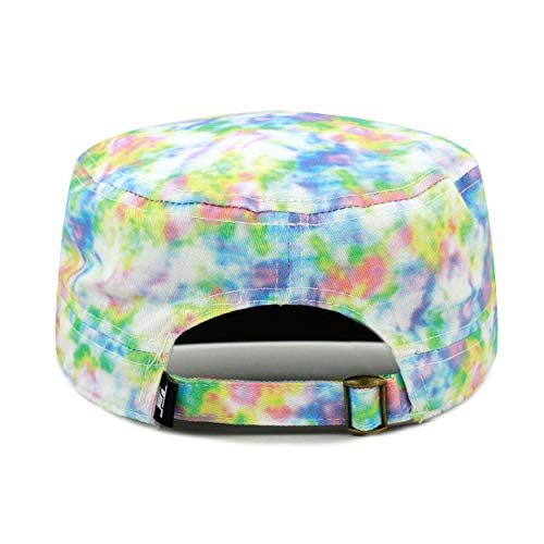 The Hat Depot Cadet Military Army Baseball Cap Tie Dye & Washed Cotton Basic & Distressed Cadet Brushed Cotton Cap - color: 3. Tie Dye - Color 2