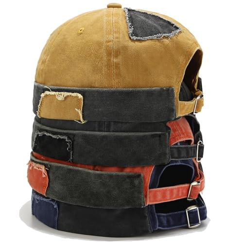 Men Dome Brimless Hats Sailor Docker Beanie Cap Hip Hop Skull Caps - color: Denim Black
