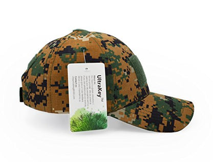 UltraKey Military Tactical Operator Cap, Outdoor Army Hat Hunting Camouflage Baseball Cap - color: Jungle Digital