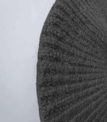 Cashmere Berets Hats Women Winter Warm Merino Wool Knitted Oversized Beige Beanie - color: Grey