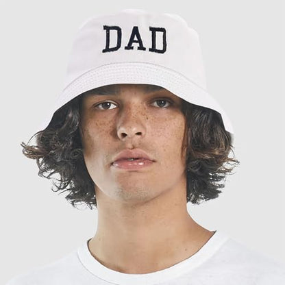 XYIYI 2 Pack Unisex Bucket Hat for Women Men Summer Beach Fishing Hat Sun Hat - color: Dad Black White