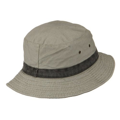 e4Hats.com Big Size Reversible Bucket Hats - color: Putty Black, size: X-Large-XX-Large