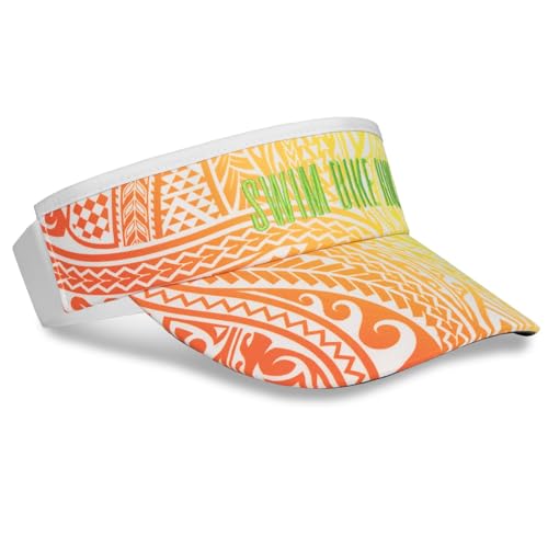 Headsweats Unisex Adult Lightweight Performance Running Sun Visor - color: White Tribal