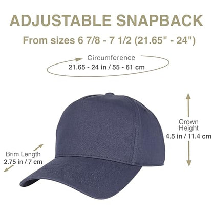 E BY ELIDAN A-Frame Trucker Hat, 5-Panel Blank Snapback - color: Navy