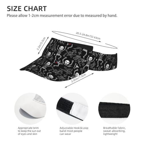 Leopard Print Sun Visor Hat Adjustable Sports Beach Cap for Men Women - color: 12