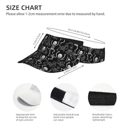 Leopard Print Sun Visor Hat Adjustable Sports Beach Cap for Men Women - color: 12