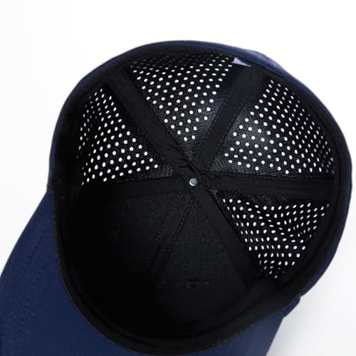 6 Panel Stretch Full Closed Baseball Caps Men's Blank Fitted Cap Curved Brim Elastic Closed Back Hat Q2426 - color: Grey Mesh
