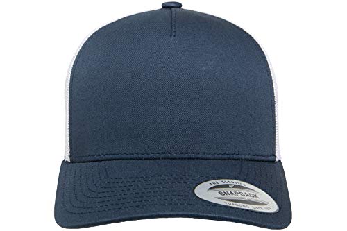 Yupoong Men's Yp Classics 5-Panel Retro Trucker Cap-2-tone - color: Navy/White