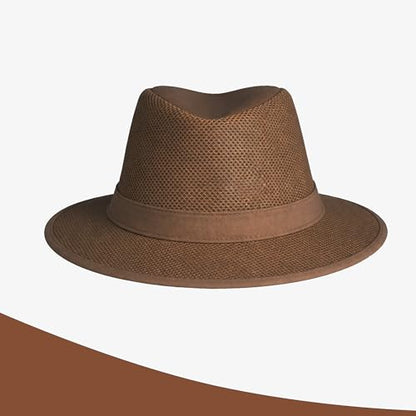 Henschel Hats Safari Breezer Hat - Wide-Brim Sun Hat for Men with Mesh Composition - color: Earth, size: Medium