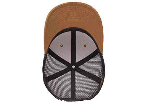 Yupoong Yp Classics Retro Trucker Cap - color: Caramel/Black, size: One Size, style: Single