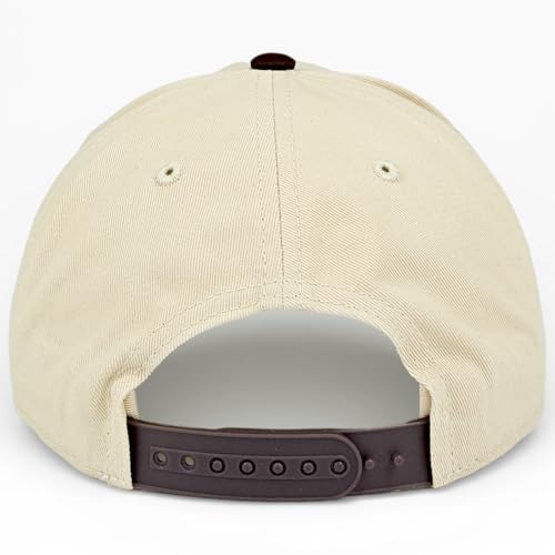 E BY ELIDAN Two Tone A-Frame Trucker Hat, 5-Panel Blank Baseball Snapback - color: Stone Brown