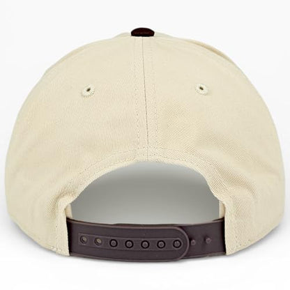E BY ELIDAN Two Tone A-Frame Trucker Hat, 5-Panel Blank Baseball Snapback - color: Stone Brown