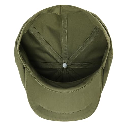 Toddler 8 Panel Cotton Newsboy Cap - color: Army Green, size: 6-8 Years