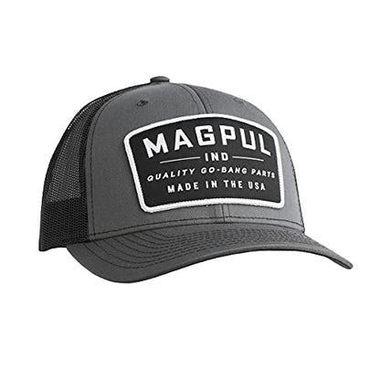 Magpul Trucker Hat Snap Back Baseball Cap, One Size Fits Most - color: Go Bang Charcoal/Black