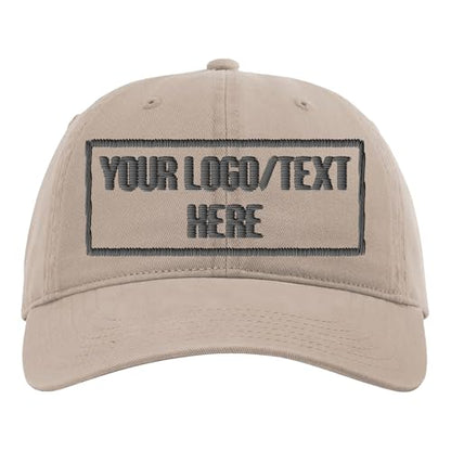 Custom Dad Style Embroidered Hat for Men, Customized Baseball Cap, Gorras para Hombres, Personalized Hats for Men - color: Dark Khaki