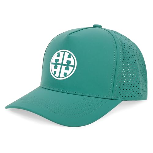 HH HOFNEN Quick Dry Baseball Cap Mesh Snapback Hat Golf Ball Cap Men Women - color: Tealgreen