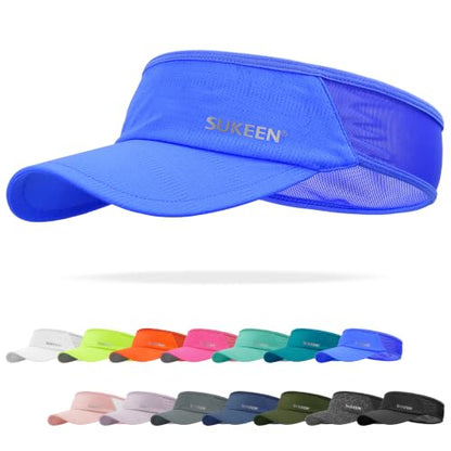 Sukeen Lightweight Sports Sun Visor Hat for Men Women - color: Blue