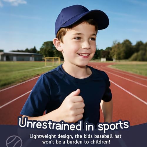 Durio Toddler Baseball Hat Adjustable Kids Hat for Boys Ages 3-8 - color: F Navy