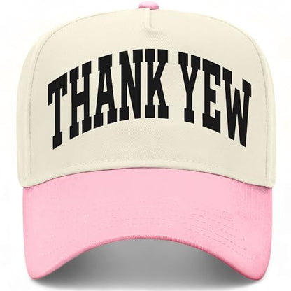 Thank Yew Collegiate Hat - color: Pink/Natural