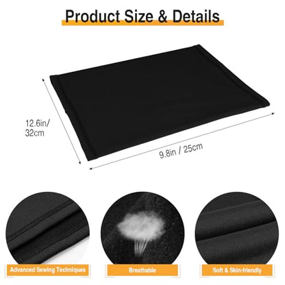 LUOLIIL VOE 2 Pack Winter Neck Gaiter Warmer for Men&Women,Windproof Face Cover Fleece Face Mask Scarf for Cold Weather Sport - color: Black+grey