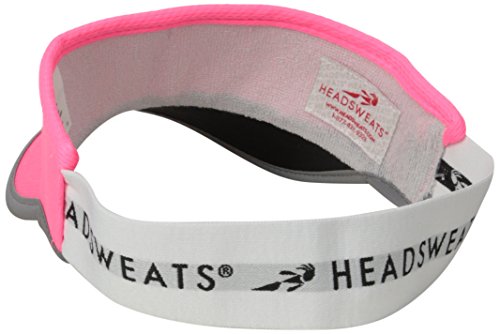 Headsweats Unisex Adult Lightweight Performance Running Reflective Visor - color: Neon Pink