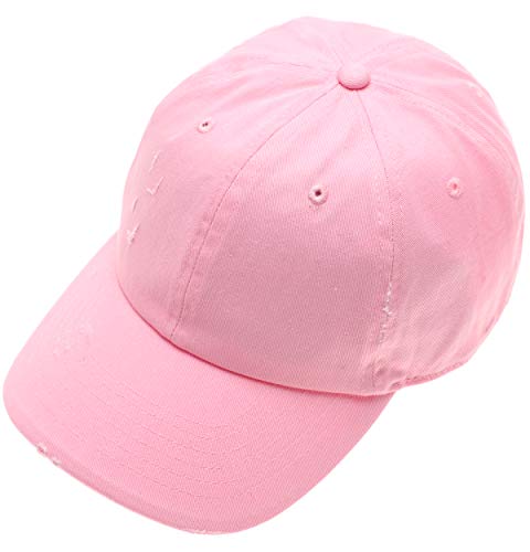 MIRMARU Distressed Baseball Cap Low Profile Vintage Cotton Dad Hats with Adjustable Strap.