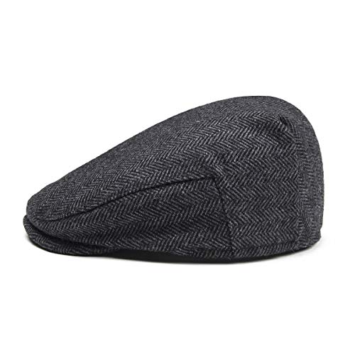 Toddler Wool Tweed Newsboy Cap - color: Style2, size: 6-8 Years