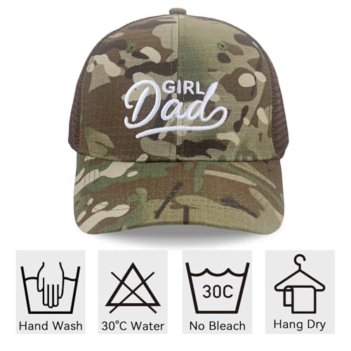 Men's Embroidered Adjustable Baseball Cap, Girl Dad Hat for Men - color: Green01