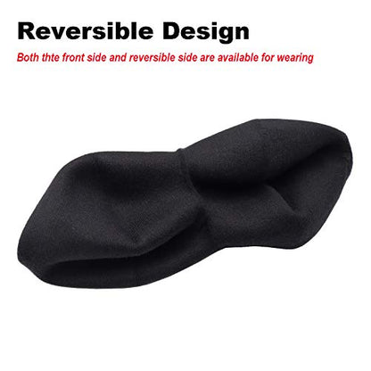 Wheebo Reversible Solid Color French Beret Hat for Women and Girls - color: Black