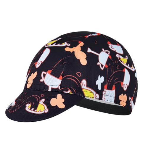Cycling Cap for Man and Woman Cycling Hat Under Helmet-Polyester Breathable Sweat Absorbent - color: Go-10