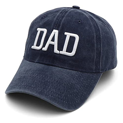 Mom and Dad Hats Fathers Day Mom Dad Gifts Hat Embroidered Adjustable Baseball Caps New Parents Gifts for Couples - color: Pink Mom Hat and Navy Blue Dad Hat