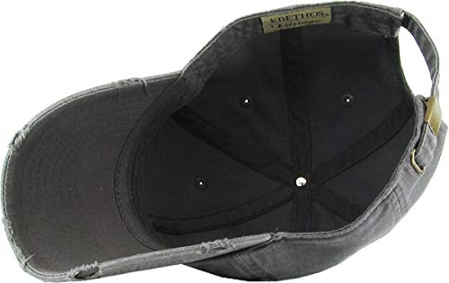 KBETHOS Praying Hands Rosary Dad Hat Baseball Cap Unconstructed Polo Style Adjustable Unisex - color: Dark Grey Savage