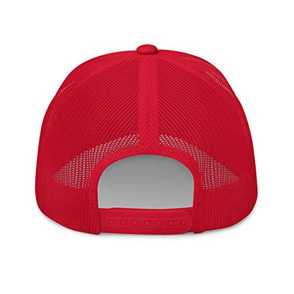 NG Boat Bring Out Ass and Titties Curved Bill Trucker Hat Mid Crown Adjustable Funny Adult Humor Cap - color: Red