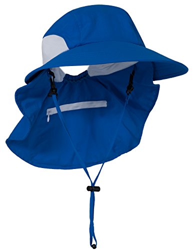 Tuga Adult Unisex Sol Wide Brim Sun Hats - UPF 50+ Sun Protection - color: Royal