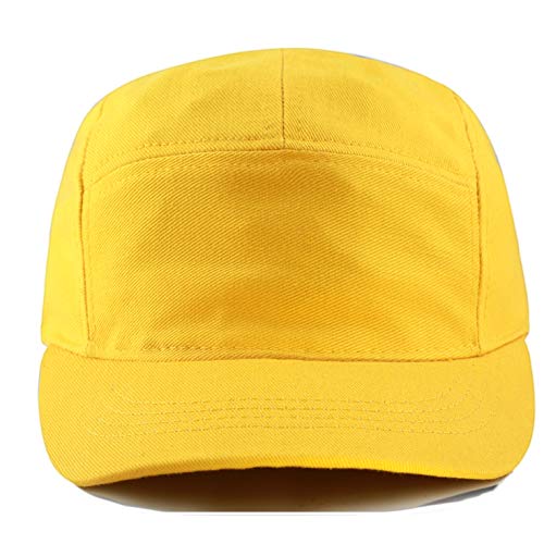 The Hat Depot Exclusive Made in USA Cotton 5 Panel Unstructured Outdoor Cap - color: Gold