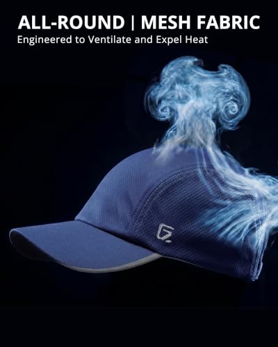 GADIEMKENSD Men’s Running Hat Performance Mesh Cap, Excellent Breathable - color: Sea Blue
