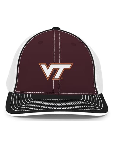 Pacific Headwear NCAA Trucker PacFlex Closed Back Stylish Cap for College Sports Fans - size: Small-Medium